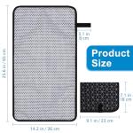Accmor Portable Diaper Changing Pad, Waterproof Baby Changing Mat, Foldable Portable Travel Changing Pads for Baby, Black