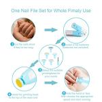Baby Nail File Clippers Electric: Baby Nail Trimmer Electric Kit Fingernails Toes Care Manicure 6-in-1 Set with LED Light Safe for Newborn Kids and Adult