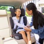 Joie Basil Highback and Backless Booster Car Seat for Big Kids 4 to 12 Years Old, Lightweight 2-in-1 Design (Shale)