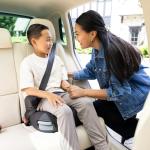 Joie Basil Highback and Backless Booster Car Seat for Big Kids 4 to 12 Years Old, Lightweight 2-in-1 Design (Shale)