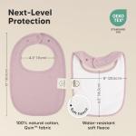 KeaBabies 8-Pack Organic Baby Bibs for Girls, Boys - Quilted Cotton Cloth Baby Drool Bibs for Drooling and Teething Toddler, Newborn, Infant, Soft & Super Absorbent (Muted Pastel)