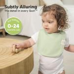 KeaBabies 8-Pack Organic Baby Bibs for Girls, Boys - Quilted Cotton Cloth Baby Drool Bibs for Drooling and Teething Toddler, Newborn, Infant, Soft & Super Absorbent (Muted Pastel)