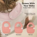 KeaBabies 8-Pack Organic Baby Bibs for Girls, Boys - Quilted Cotton Cloth Baby Drool Bibs for Drooling and Teething Toddler, Newborn, Infant, Soft & Super Absorbent (Muted Pastel)