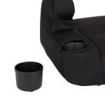 Safety 1st Comfort Ride Lite Booster Car Seat, 2-Pack, Lightweight Backless Booster Seat, Machine Washable, Dishwasher Safe Cup Holders, USA-Made, Fits Kids 40-100 lbs, 43.4-57", Pure Black