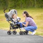 Dream On Me Vista Moonwalk Stroller, Disney Approved Lightweight Stroller for Toddlers and Infants, One-Hand Fold, Reclining Seat, Canopy with Sun Visor, Everyday & Travel Ready