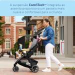 Graco Outpace LX All-Terrain 3-Wheel Baby Stroller, Cohen €” Compatible for Travel System, Easy One-Hand Fold, in-Seat Suspension for Comfortable Ride, Never-Flat Rubber Tires
