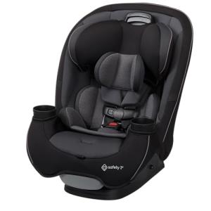 Safety 1st Grow and Go All-in-One Slim Convertible Car Seat, Rear Facing, 5-40 lbs, Forward Facing (30–65 lbs), High Back Booster Seat 40-100 pounds, Black Phantom