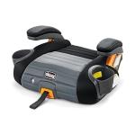 Chicco GoFit ClearTex Plus Backless Booster Car Seat, Latch Attachment, Quick-Release Latch Removal, Portable Car Booster Seat for Children at Least 4 Years Old and 40-110 lbs, Obsidian/Black