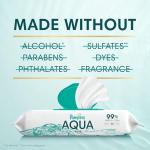 Pampers Aqua Pure Baby Wipes, 99% Water, Fragrance Free, 672 Baby Wipes Total (12X Flip-Top Packs) [Packaging May Vary]