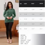 GINKANA Maternity Nursing Hoodie Breastfeeding Long Sleeves Shirt for Women,Green,L