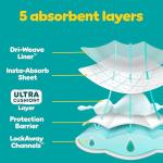 Pampers Diapers - Baby Dry - Size 6, 144 Count, Absorbent Disposable Infant Diaper (Packaging May Vary)