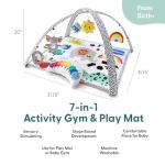 The Peanutshell Unisex Baby Play Gym & 7-in-1 Play Mat - Playmat Baby Toys 0-6, 6-12 Months Tummy Time Mat with Hanging Toys, Soft Padded for Newborns, Infants - Montessori Elephant