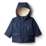 Amazon Essentials Baby Boys' Water-Repellent Rain Jacket with Quilted Lining, Navy, 24 Months