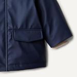 Amazon Essentials Baby Boys' Water-Repellent Rain Jacket with Quilted Lining, Navy, 24 Months