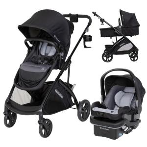 Baby Trend Passport® Switch 6-in-1 Modular Stroller Travel System with EZ-Lift™ Plus Infant Car Seat, Dash Black