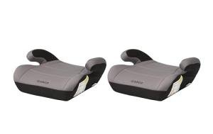 Cosco Kids Topside Booster Car Seat, Pack of 2, Lightweight Travel Chair, Easy-Clean Cover, Belt Guide, Fits 40-100 lbs, 43.4-57 in, Leo