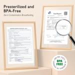 Momcozy Easy Pour Breastmilk Storage Bag, 8Oz, Temp-Sensing Color Change, 120 Count Milk Bag with Self Standing for Breastfeeding, No Leak Presterilized for Freezer, Recyclable & BPA Free