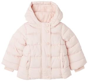 Amazon Essentials Baby Girls' Heavyweight Hooded Puffer Coat, Water-Resistant, Light Mauve, 18 Months