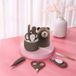 Baby Nail Clippers Set with Cute Case, Infant Fingernail and Toenail File Kit for Newborn Manicure and Pedicure, New Mom Grooming Gift