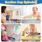 6-in-1 Baby Toys 6 to 12 Months, Montessori Toys for Babies 6-12-18 Months, Infant Teething Toy Stacking Blocks Rings Sensory Bin, Sorting Sensory Educational Learning Gift for Toddlers Aged 1-3