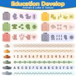 6-in-1 Baby Toys 6 to 12 Months, Montessori Toys for Babies 6-12-18 Months, Infant Teething Toy Stacking Blocks Rings Sensory Bin, Sorting Sensory Educational Learning Gift for Toddlers Aged 1-3