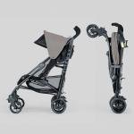 Chicco Liteway Stroller, Compact Fold Baby Stroller with Canopy, Lightweight Aluminum Frame Umbrella Stroller, for Use with Babies and Toddlers up to 40 lbs, Dune/Brown