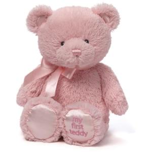 Baby GUND My First Teddy Bear, Ultra Soft Animal Plush Toy for Babies and Newborns, Pink, 10”