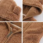 Gajaous Infant Baby Boys Girls Cartoon Fleece Jacket Hooded Coat with Ears Warm Zipper Up Outwear