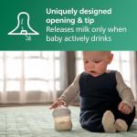 Philips Avent Natural Glass Baby Bottle with Natural Response Nipple (Slow Flow, Flow 2), 4oz, SCY910/01