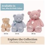 Baby GUND My First Teddy Bear, Ultra Soft Animal Plush Toy for Babies and Newborns, Pink, 10”