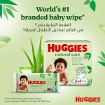 Baby Wipes Natural Care with Aloe Vera Huggies Wipes 56 Pc Kids