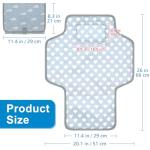 Accmor Portable Diaper Changing Pad, Waterproof Baby Changing Mat, Foldable Travel Diaper Changing Pads for Baby, Baby Essentials Shower Registry Gifts