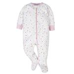Onesies Brand Baby Girls' 4-Pack Sleep 'N Play Footies Multi Pack, Pink Sweet Treat, 6-9 Months