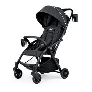 Chicco Presto Self-Folding, Compact Stroller with Canopy, Lightweight Aluminum Frame Umbrella Stroller, for Babies and Toddlers up to 50 lbs., Graphite/Grey