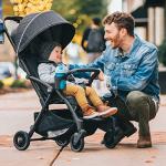 Chicco Presto Self-Folding, Compact Stroller with Canopy, Lightweight Aluminum Frame Umbrella Stroller, for Babies and Toddlers up to 50 lbs., Graphite/Grey