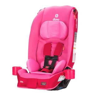 Diono Radian 3R, All-in-One Convertible Car Seat, Rear and Forward Facing, 10 Years 1 Car Seat, Slim Fit 3 Across, Pink Cotton Candy