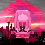 Diono Radian 3R, All-in-One Convertible Car Seat, Rear and Forward Facing, 10 Years 1 Car Seat, Slim Fit 3 Across, Pink Cotton Candy