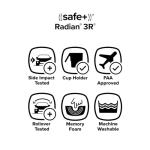 Diono Radian 3R, All-in-One Convertible Car Seat, Rear and Forward Facing, 10 Years 1 Car Seat, Slim Fit 3 Across, Pink Cotton Candy