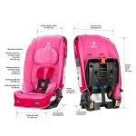 Diono Radian 3R, All-in-One Convertible Car Seat, Rear and Forward Facing, 10 Years 1 Car Seat, Slim Fit 3 Across, Pink Cotton Candy