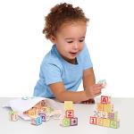 CoComelon 51-piece Classic ABC Wooden Block Set, Preschool Building Toys, Learning and Education