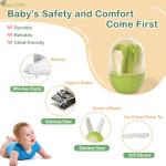 Soltdsp 5-in-1 Baby Nail Kit with Storage Case, Cactus Theme Design Including Baby Nail Clippers, Nail Scissors, Nail File, Tweezers & Nose Picker, Newborn Essentials Must Haves for Baby Shower(Green)