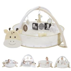 Aila+Aiden 6-in-1 XL Play Mat & Play Gym, Baby Gym, Baby Activity Gym, Sensory Exploration and Motor Skill Development Toys (Sand)