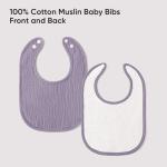 100% Cotton Muslin Baby Bibs 10-Pack Baby Drool Bibs for Unisex Baby Toddlers Infant Newborns Drooling and Teething(Rosebud)