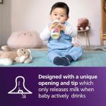 Philips Avent PPSU Natural Baby Bottles with Medium Flow Nipples (Flow 3), 9oz, with Decoration, 2-Pack, SCY943/02