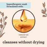 Aveeno Baby Daily Moisture Gentle Body Wash & Shampoo with Oat Extract, 2-in-1 Baby Bath Wash & Hair Shampoo, Tear- & Paraben-Free for Hair & Sensitive Skin, Lightly Scented, 12 fl. oz