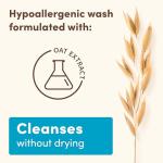 Aveeno Baby Daily Moisture Gentle Body Wash & Shampoo with Oat Extract, 2-in-1 Baby Bath Wash & Hair Shampoo, Tear- & Paraben-Free for Hair & Sensitive Skin, Lightly Scented, 12 fl. oz