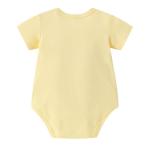 AMIYAN Baby Short Sleeve Bodysuit Infant Cotton One-Piece Unisex Newborn Romper Yellow 85 12-18M