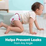 Pampers Diapers - Swaddlers 360° - Size 4, 132 Count, up to 100% Leakproof Comfy Dry Fit, Designed for Easy Changes, Pull On Baby Diaper (Packaging May Vary)