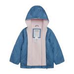 Carter's Baby Girls Daisy Diamond Quilted Midweight Jacket, Chambray, 24M