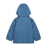 Carter's Baby Girls Daisy Diamond Quilted Midweight Jacket, Chambray, 24M